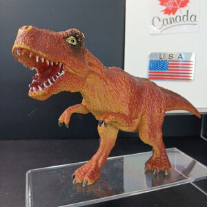 12 Inch Tyrannosaurus Rex Dinosaur Toy Or Display Good Condition Vintage CN